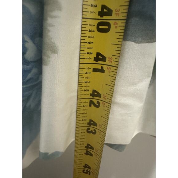 Calvin Klein Women’s Floral Fit & Flare Dress Size 8 White Blue Green Sleeveless - Picture 3 of 7